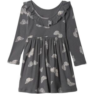 NWT Baby GAP Girls Long Sleeve Ribbed Dress